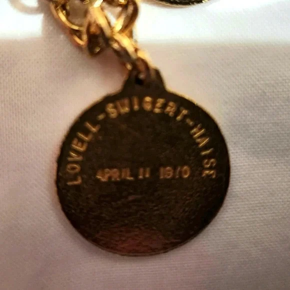 Rare Authentic Vintage NASA Charm Bracelet Apollo Moon Mission Astronauts Names - Picture 10 of 14